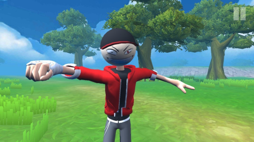 愤怒的男孩佩德罗和他的朋友