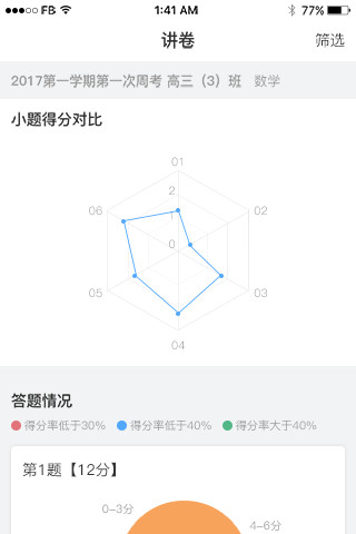 七天网络阅卷平台界面展示