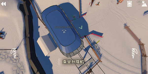 高山冒险滑雪挑战场景