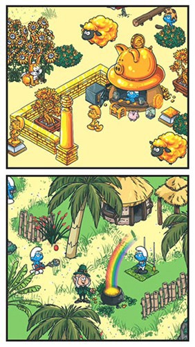 蓝精灵村庄游戏(Smurfs